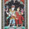 Lord Shiva with Goddess Parvati | Handmade Pattachitra Painting |