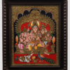 Lord Shiva Family Tanjore Painting | 24 Karat Gold Work | Made in India