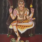 DakshinMurti Shiva tanjore Painting, Ishwar Arts and Crafts