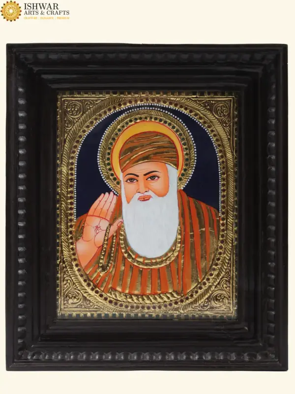 Guru Nanak Sahib Tanjore Painting, Ishwar Arts and Crafts