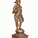 Goddess Uma (Parvati) Sivagami Bronze Statue, Ishwar Arts and Crafts