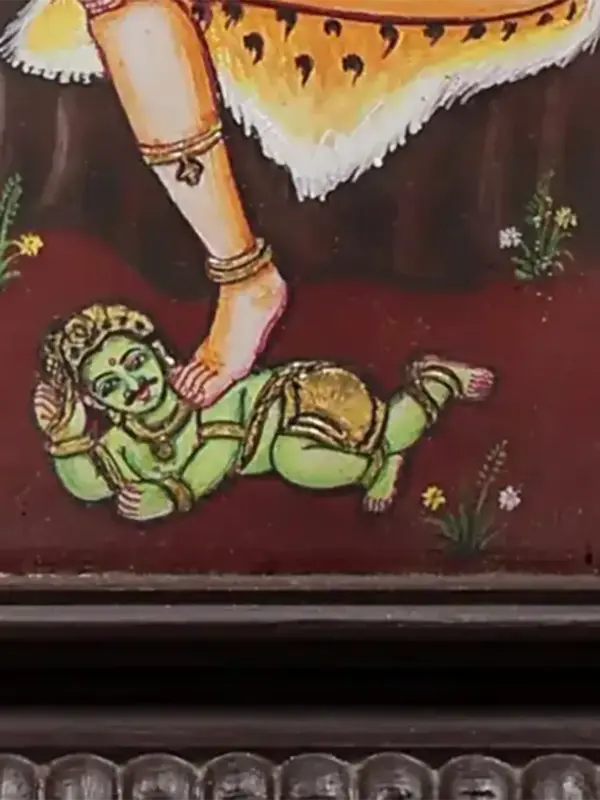 DakshinMurti Shiva tanjore Painting, Ishwar Arts and Crafts
