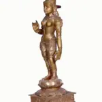 Goddess Uma (Parvati) Sivagami Bronze Statue, Ishwar Arts and Crafts