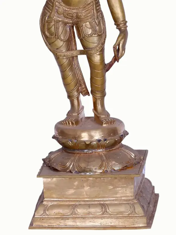 Goddess Uma (Parvati) Sivagami Bronze Statue, Ishwar Arts and Crafts