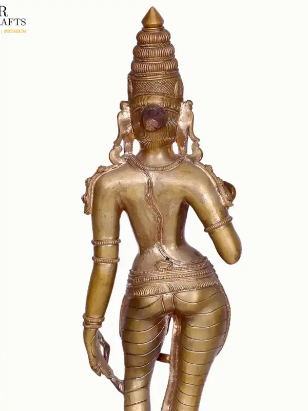 Goddess Uma (Parvati) Sivagami Bronze Statue, Ishwar Arts and Crafts