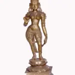 Goddess Uma bronze statue