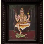 DakshinMurti Shiva tanjore Painting, Ishwar Arts and Crafts