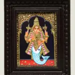 Matasya Avatar Painting of Lord Vishnu, Tanjore Paintings, Ishwar Arts and Crafts