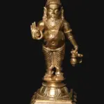 9" The Great Siddha Guru Agastya Muni Bronze Statue | Handmade, Ishwar Arts and Crafts