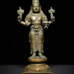 12" Lord Dhanvantari Bronze Statue | Handmade in India | South Indian Style Statue, Ishwar Arts and Crafts