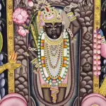 Lord Krishna As Shrinathji Pichwai Painting | Natural Color On Cloth, Ishwar Arts and Crafts