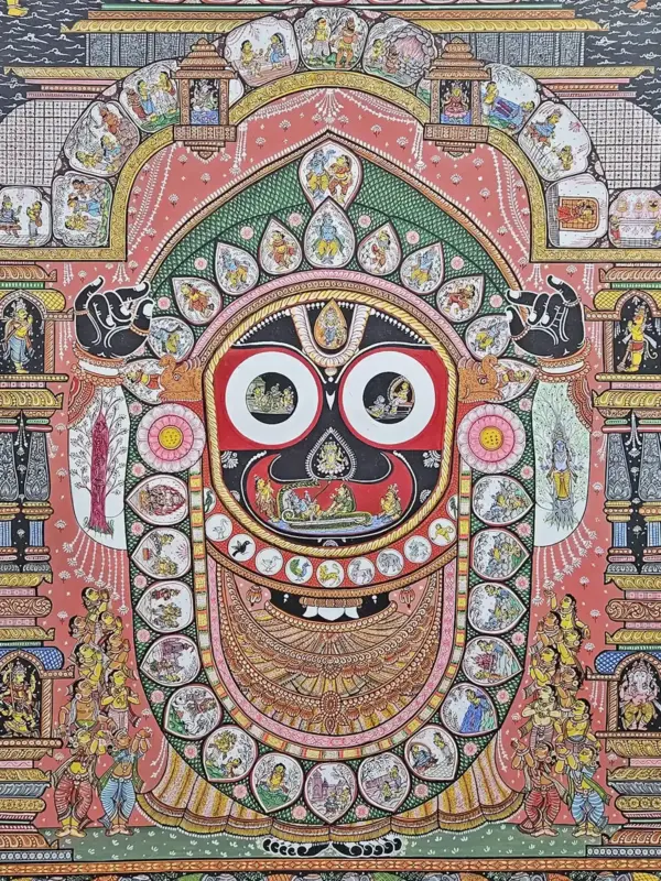 Mahaprabhu Jagannath Ji Pattachitra Painting, Ishwar Arts and Crafts