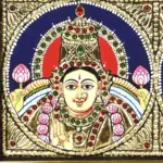 Lakshmi Ganesha Tanjore Painting with Frame, Ishwar Arts and Crafts