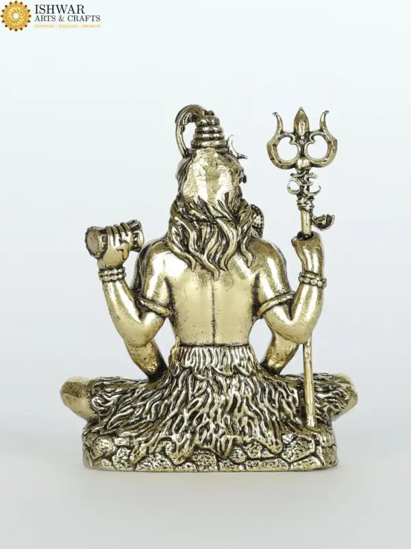 Sitting Lord Shiva Superfine Brass Statue, Ishwar Arts and Crafts