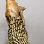 60" Large Nandi Statue Made out of Brass Leaves, Ghungroos and Bells | Handmade in India, Ishwar Arts and Crafts