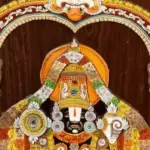 48" 3D Bhagwan Tirupati Balaji (Lord Venkateshwara) | Wood Panel with Inlay Work | Handmade, Ishwar Arts and Crafts